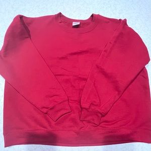 Gildan Oversized Red Crewneck